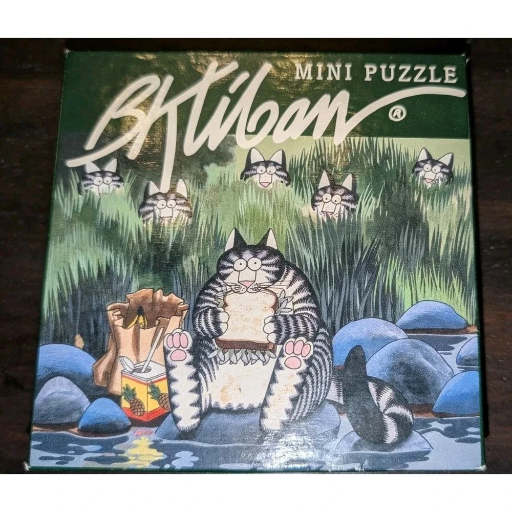 1997 Kliban Cat Tails 100+ piece Mini Puzzle #420 Jigsaw 9x7